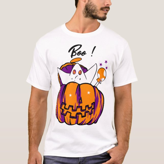 Camiseta Halloween Boo                         (Anverso)