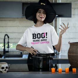 Camiseta Halloween BOO ahuyenta el cáncer de mama