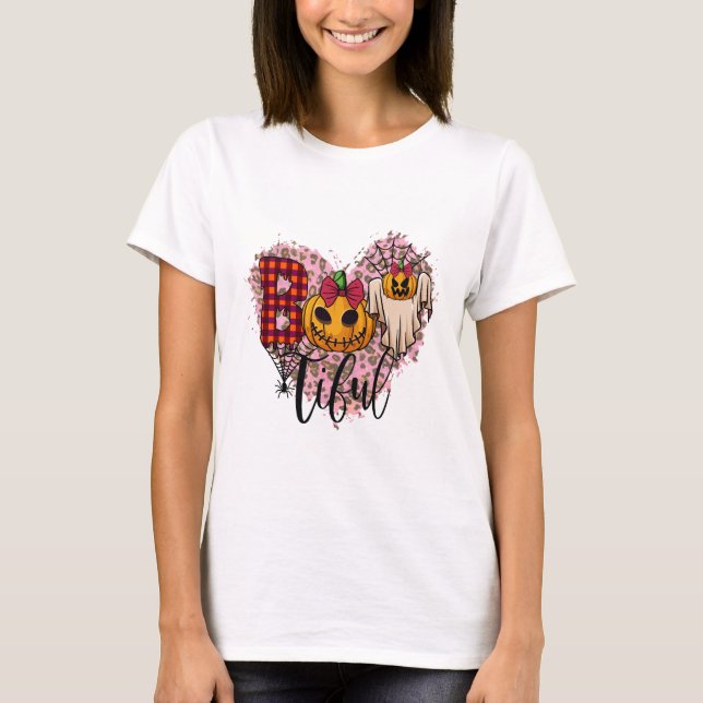 Camiseta halloween boo bougie (Anverso)
