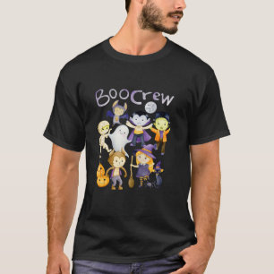 Camiseta Halloween Boo Crew Monsters Vampiro Bat Witch Ghos