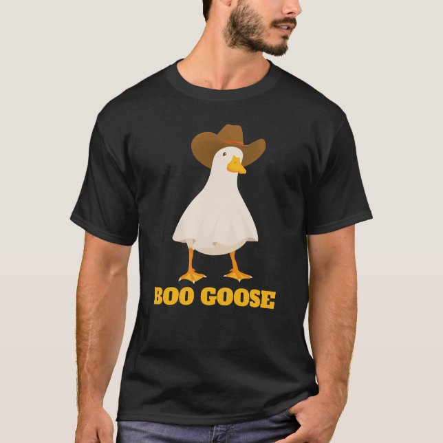 Camiseta Halloween Boo Goose Funny Fantasma Simple Diversió (Anverso)