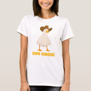 Camiseta Halloween Boo Goose Gracioso Tato Fantasma Simple 