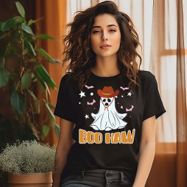 CAMISETA HALLOWEEN BOO HAW WILD WEST COWBOY GHOST