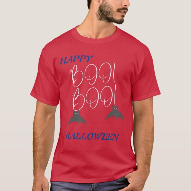 Camiseta Halloween Boo Men's (Anverso)