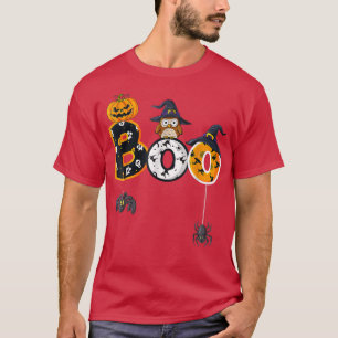 Camiseta Halloween Boo Owl Con Gorra De Brujas Spiders Chic