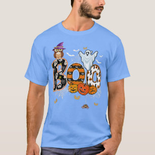 Camiseta Halloween Boo Owl Con Gorra De Brujas Spiders Chic