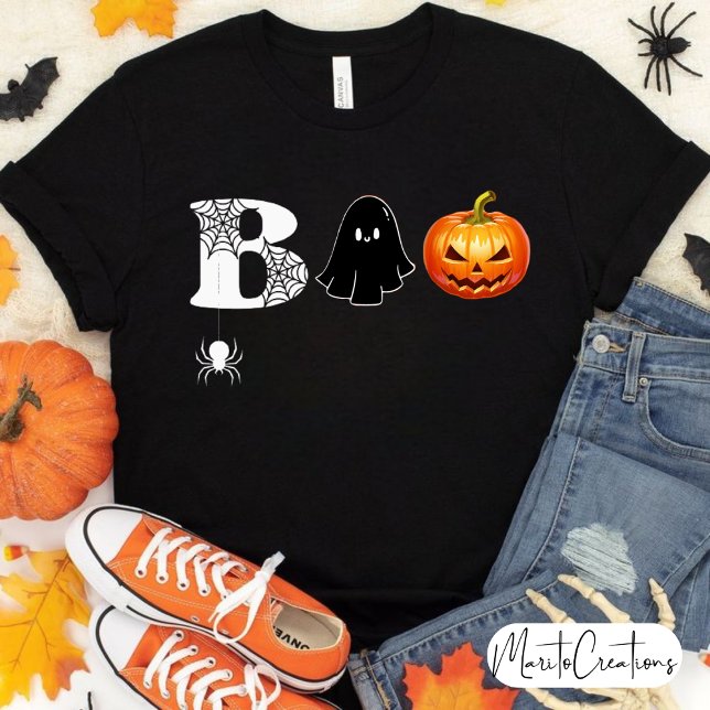 Camiseta Halloween Boo Shirt, Spooky Boo, Creepy Shirt (Subido por el creador)