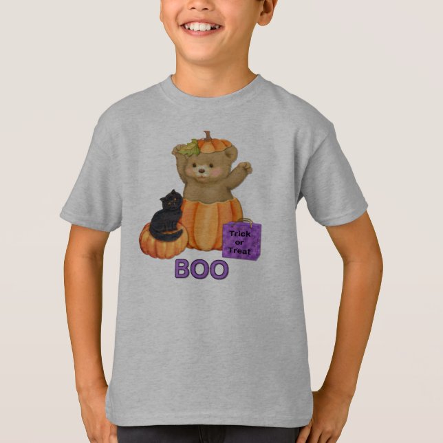 Camiseta Halloween Boo Teddy (Anverso)