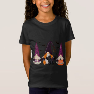 Camiseta Halloween Boo Witch Gnomes Autumn Bat Pumpkins Bla