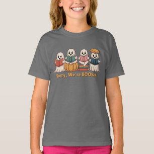 Camiseta Halloween Bookish Ghosts lectura libros