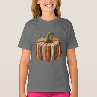 Camiseta Halloween Bookish Pumpkin Shirt - Fall Reading