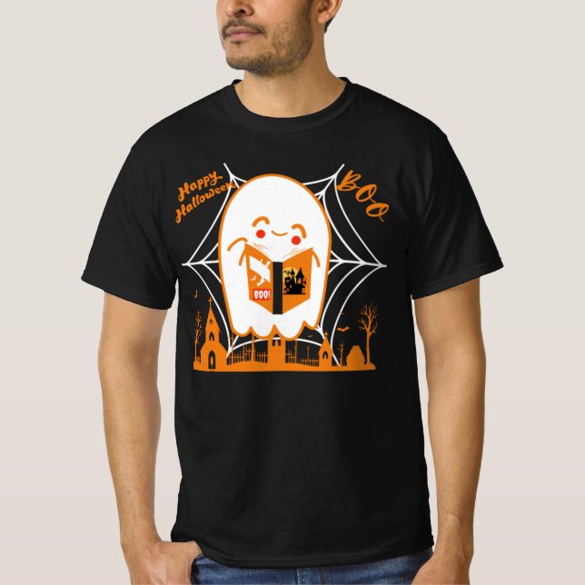 Camiseta halloween books for infants (Anverso)