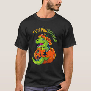Camiseta Halloween Boys Men Pumpkasaurus Dinosaur Pumpkin F