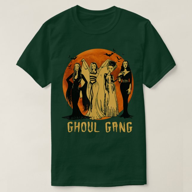 Camiseta Halloween Bride Ghoul Gang Gótico de horror Queens (Diseño del anverso)