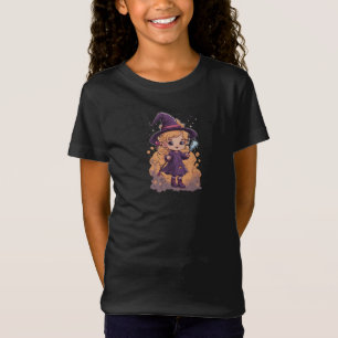Camiseta Halloween, bruja 11 bebé, bruja linda, vacaciones