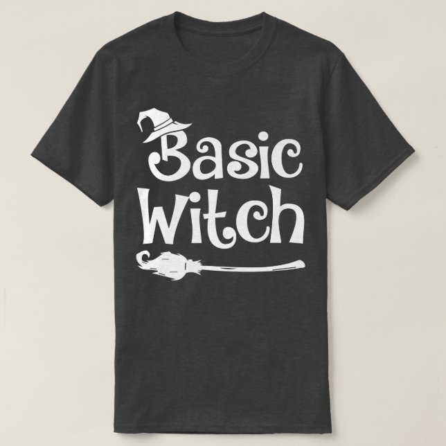 Camiseta Halloween Bruja básica 800080  (Diseño del anverso)
