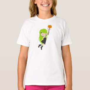 Camiseta Halloween, Bruja, Calabaza, Truco O Tramo, Boo