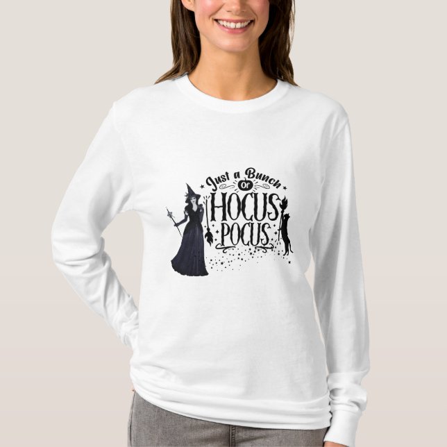 Camiseta Halloween bruja hocus pocus design (Anverso)