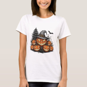 Camiseta Halloween Bruja Jack-o-lantern Scary Pumpkin Spook