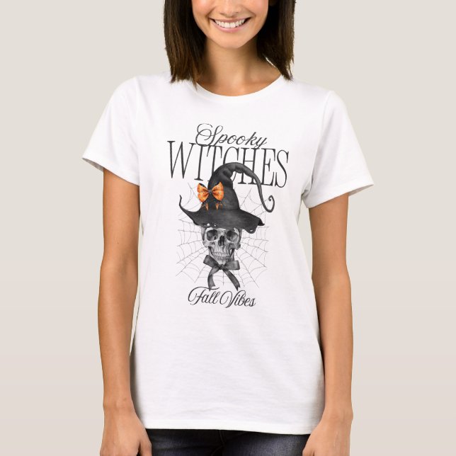 Camiseta Halloween Brujas espumosas, Halloween divertida (Anverso)