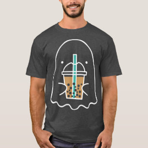 Camiseta Halloween Burbuja Fantasma Boba Leche Tea Kawaii 1