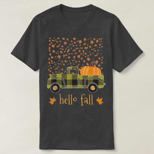 Camiseta Halloween Calabaza Buffalo Truco Alabanza Árbol F (Diseño del anverso)