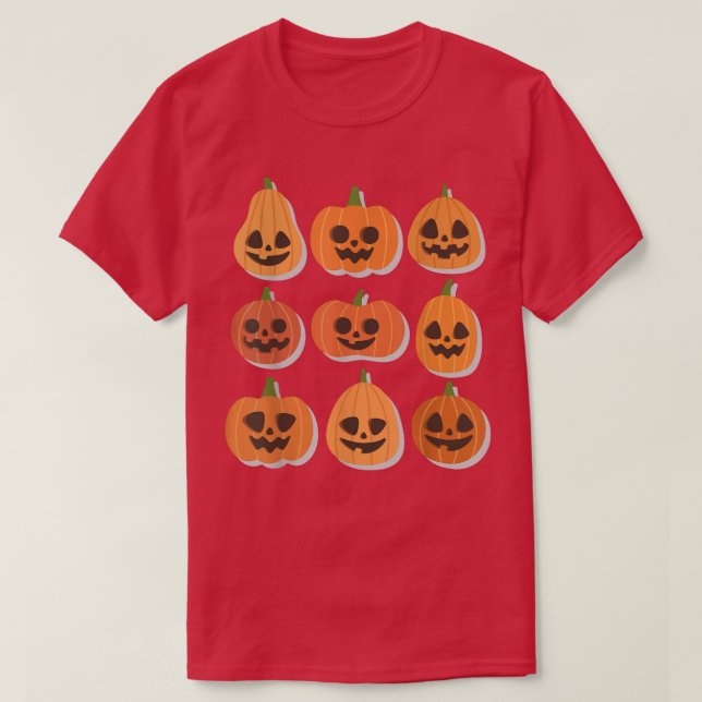 Camiseta Halloween Calabaza de Acción de Gracias V para las (Diseño del anverso)