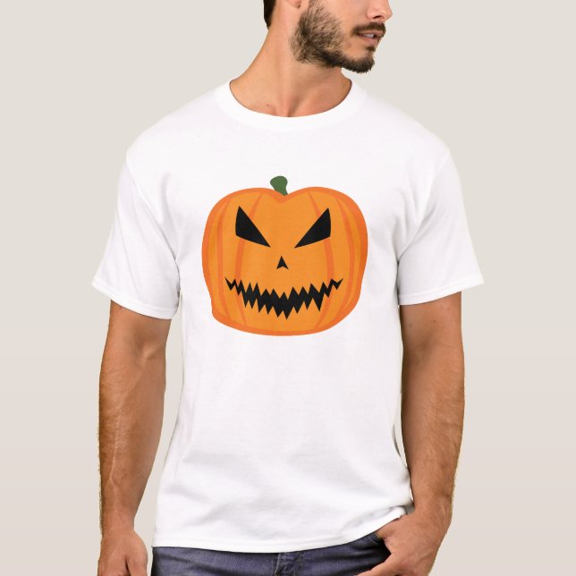 Camiseta Halloween calabaza de Jack O'Lantern maldad (Anverso)