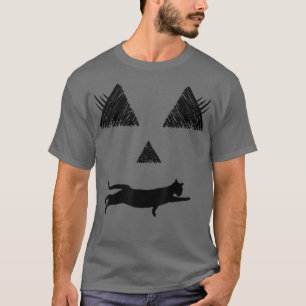 Camiseta Halloween calabaza gatitos pestañas jack o lintern