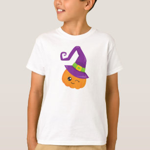 Camiseta Halloween, Calabaza, Gorra De Brujas, Truco O Trat