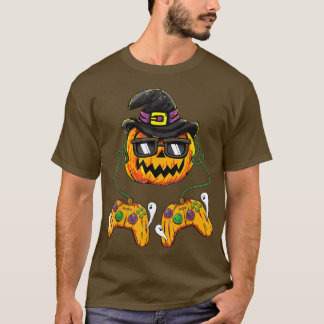 Camiseta Halloween Calabaza Jack O Lantern Gamer Niños Niño