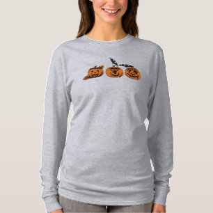 Camiseta Halloween/calabaza/murciélago