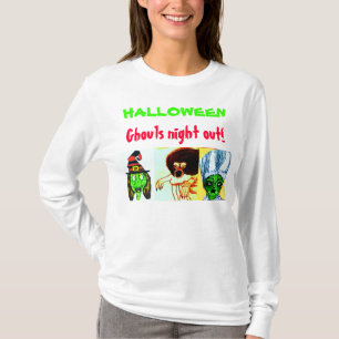Camiseta HALLOWEEN,camisa DE SALIDA NOCTURNA DE GHOULS