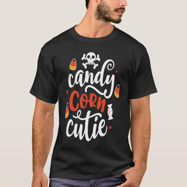 Camiseta Halloween candy corn cutie for kids (Anverso)