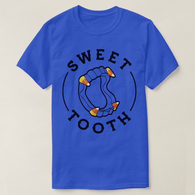 Camiseta Halloween Candy Corn Fangs Dulce (Diseño del anverso)