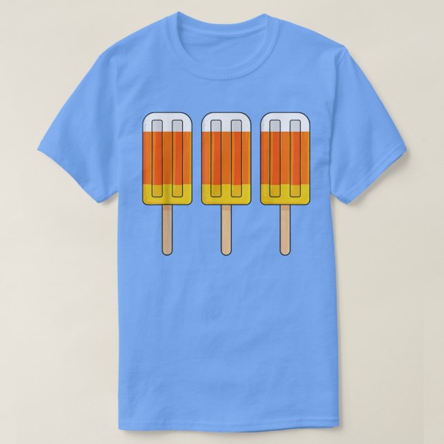 Camiseta Halloween Candy Corn Funny Ice Cream Popsicles  (Diseño del anverso)