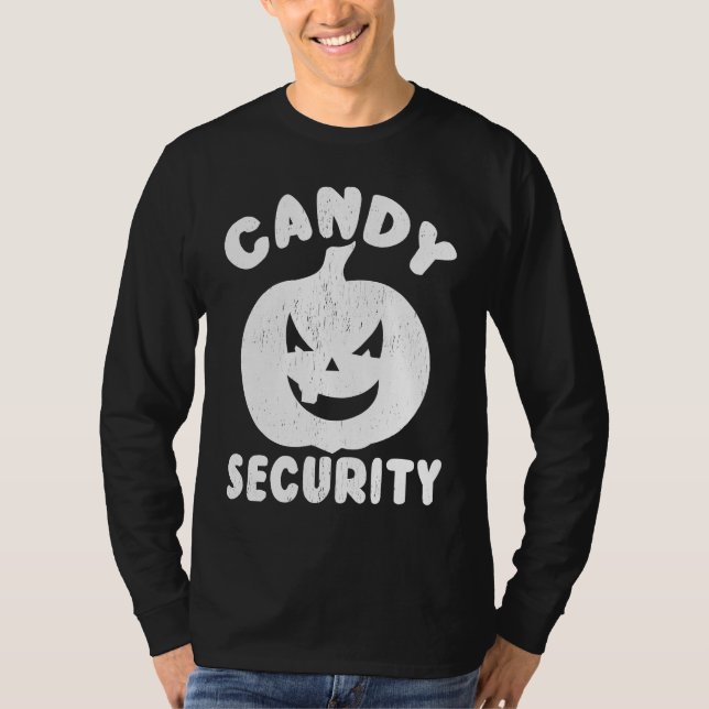 Camiseta Halloween  Candy Security (Anverso)
