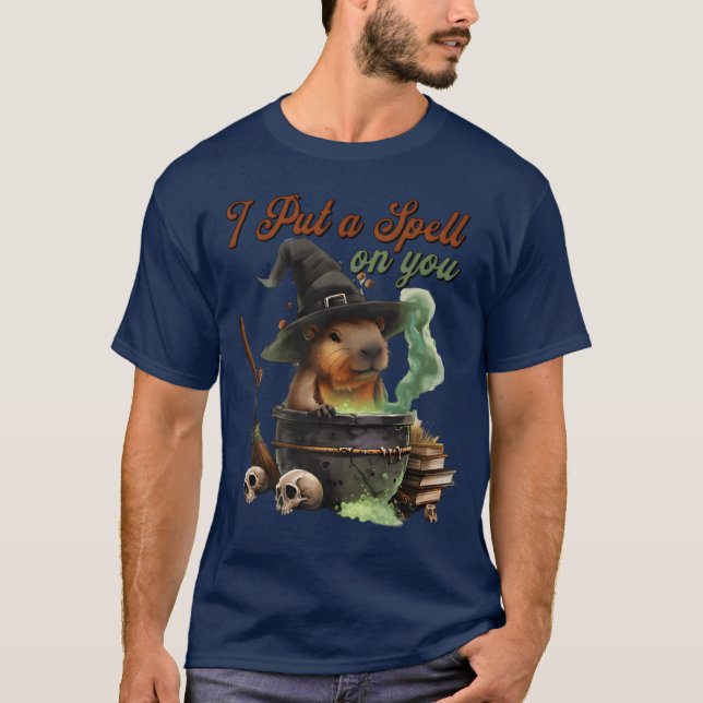 Camiseta Halloween Capybara premium amigos (Anverso)