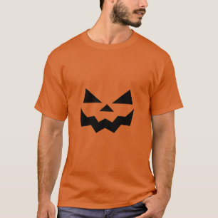 Camiseta Halloween cara de calabaza de calabaza de Jack-o-l