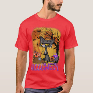 Camiseta Halloween Cat Halloween Costume 