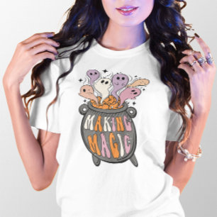 CAMISETA HALLOWEEN CAULDRON HACIENDO FANTASMAS MÁGICAS