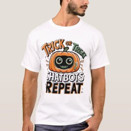 Camiseta 🤖 Halloween Chatbot AI divertida truco o trato 👻