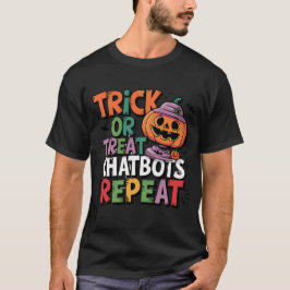 Camiseta 🤖 Halloween Chatbot AI divertida truco o trato 👻