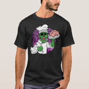 Camiseta Halloween Chef Cook Zombie Cocinando Gracioso Coco