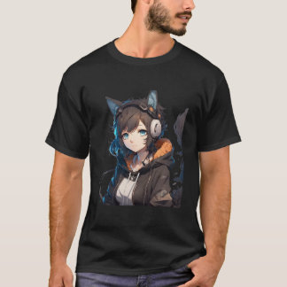 Camiseta Halloween Chica Anime Disstume Otaku Manga Hombres