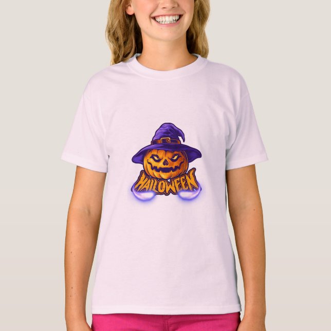 Camiseta Halloween chica Jack O’ Lantern (Anverso)