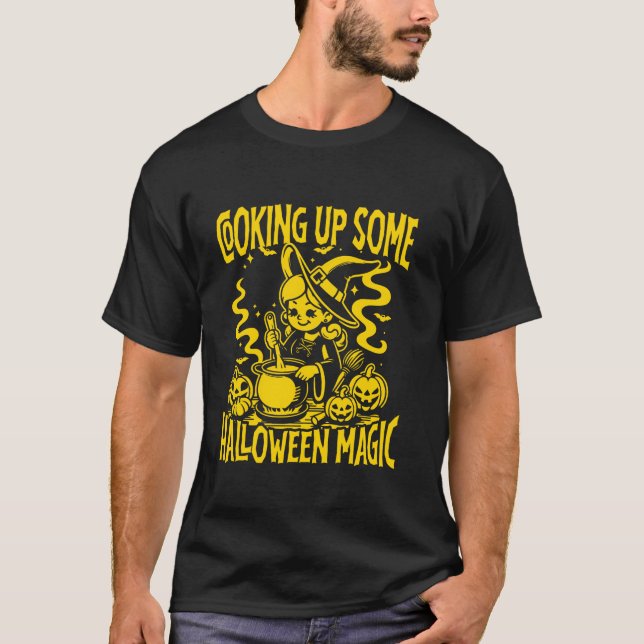 Camiseta Halloween Chicas Halloween Witch Artwork Jack O La (Anverso)