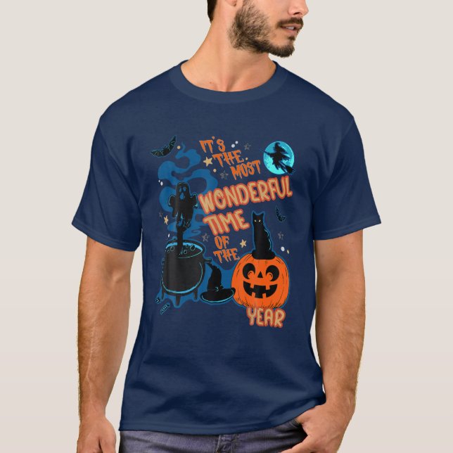 Camiseta Halloween Chihuahua Dog Lovers Pumpkin Witch (Anverso)