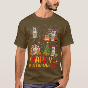 Camiseta Halloween Christmas Funny Cocker Spaniel Dog Hallo