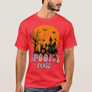 Camiseta Halloween Clase Groovy Halloween Halloween Hallowe